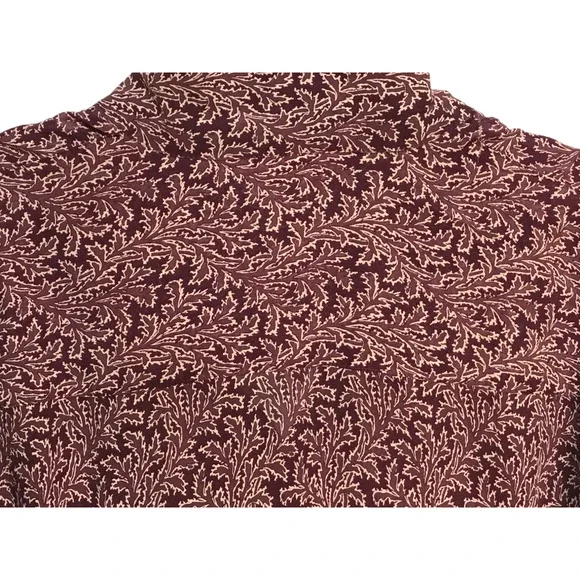 Soft Surroundings Size Large Purple Button Front 100% Silk Top Bell Sleeve Boho - Picture 9 of 12